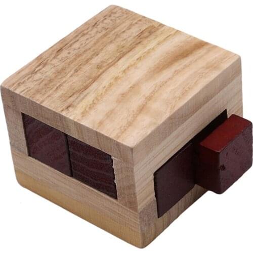 Hot Sale Wooden Magic Box Kong Ming Unlock Puzzle Game Luban Lock IQ Toys For Children Adult Educational Toys Brain Teaser Game