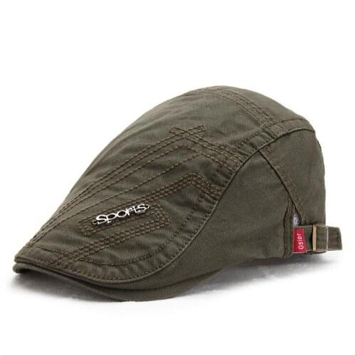 Mens casual caps fashion personality berets hat ladies embroidered letters forward cap
