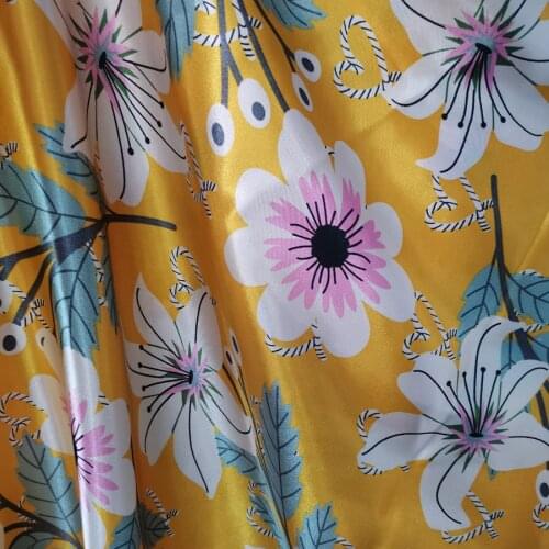 New Satin Soft Charmeuse Material DIY Lining Craft Glossy Packing Decoration Fabric Pattern