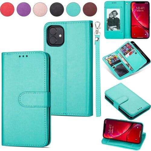 Original Leather Flip Case Magnetic For iPhone 12 11 Pro Max With Wallet Vintage Cover For iPhone XR XS Max X Plus Phone Etui