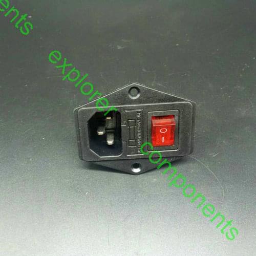 AC rocker switch power inlet socket w/ fuse for HyperCube Evolution