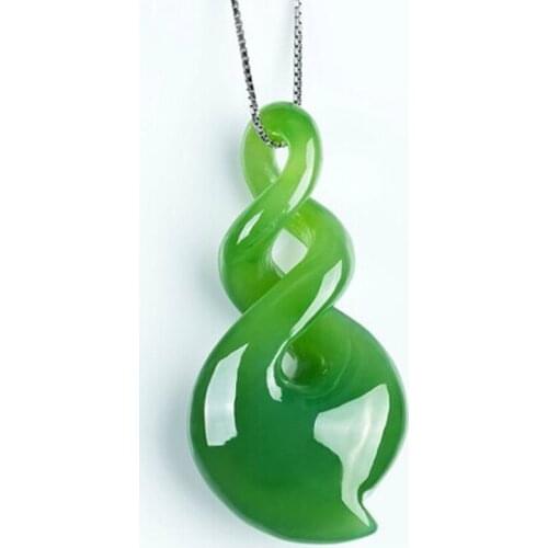 Drop Shipping Green Nephrite Pendant Necklace Pendant Jewelry for Womens Jades Pendants