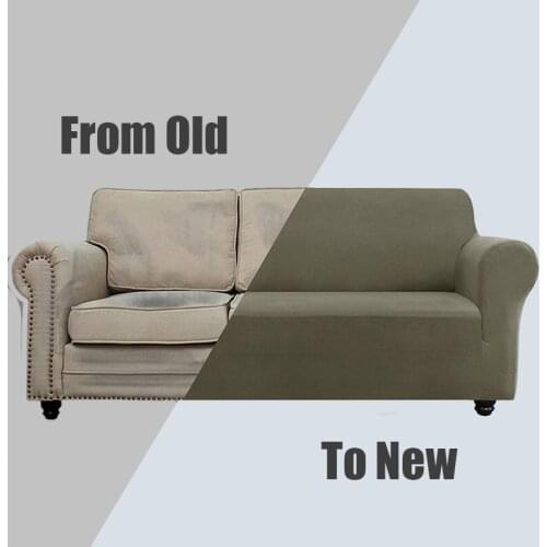 Easy-Going Super Elastic Sofa Slipcover Spandex NonSlip Jacquard SofaCover Washable Furniture Protector with Non Skid Foam