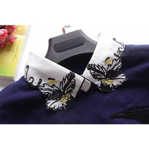 Variety of Korean fashion lovely colorful embroidery false collar Vintage Detachable Collar Women Clothes Accessories embroidery