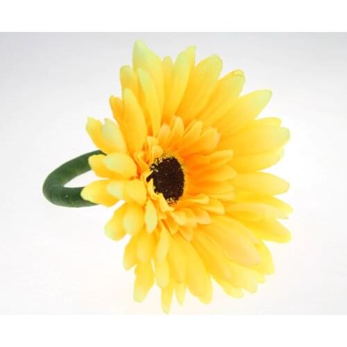 Handmade silk flower napkin ring, napkin holder many colors