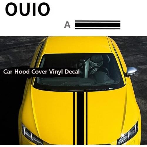 Universal Car Stickers WRC Stripe Vinyl Racing Sports Decal for Volkswagen Polo Mercedes Benz W203 Auto Accessories Hood Covers