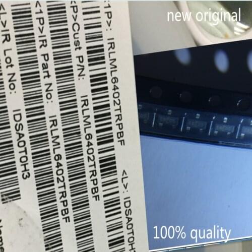 20PCS New Original IRLML6402TRPBF IRLML6402 IRLML6402PBF MOSFET P-CH 20V 3.7A SOT23