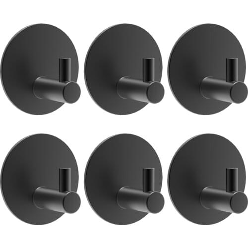 304 Steel Adhesive Hooks Stainless Steel Wall Hanger Waterproof Wall Hooks for Kitchen