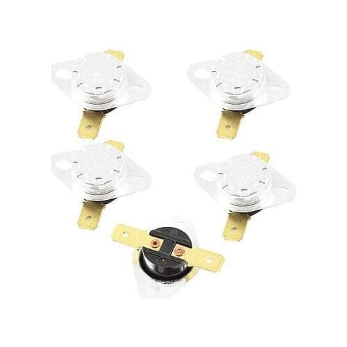 5 x KSD301 2 Pin Terminal 45C Temperature Control Switch Thermostat AC 250V 15A