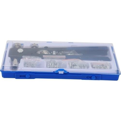 86pcs/Set Blind Rivet Gun Threaded Insert Hand Riveting Kit M3-M8 Rivet Nuts Nail Gun Household Repair Tools Retail