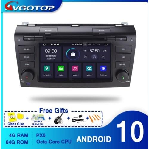 AVGOTOP 2+16GB/4+64GB Android 9 Bluetooth GPS Car Player Multimedia For MAZDA 3 2003-2009