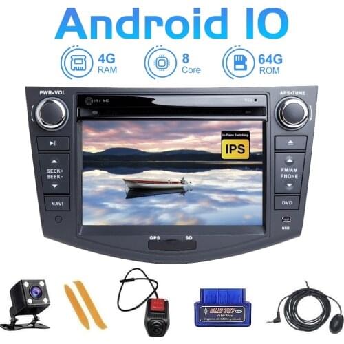 ZLTOOPAI Car Multimedia Player For Toyota RAV4 Android 10.0 2006-2012 Media Player GPS Navigation DVD IPS Touch Screen FM Radio