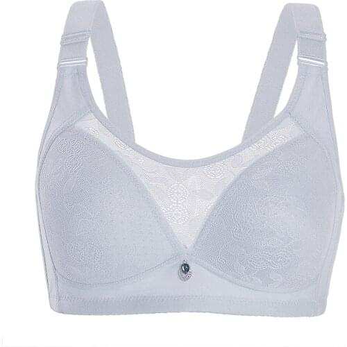 Sexy Bras for Women Full Cup Bra Big Size Lace Thin Push Up Bra Solid Padded Brassiere Bras for Women Plus Large Size Bras