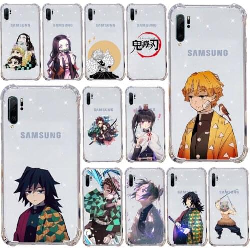Kimetsu no Yaiba Phone Case Transparent Clear For Samsung Galaxy A71 A21s S8 S9 S10 plus note 20 ultra