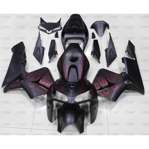 For Honda CBR600RR 2005 - 2006 Abs Fairing for Honda CBR600RR 2005 Bodywork CBR 600 RR 05 Matter Black Red Frame Full Body Kits