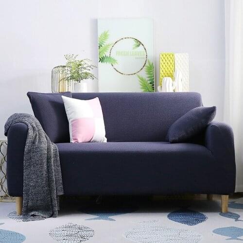 Elastic Universal Size sofa cover Thick Velvet Waterproof Couch Cover for Living Room Home essentials Sofa Protector Solid Color