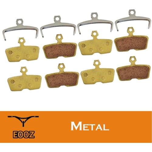EOOZ 4 Pairs Metal Bicycle Metallic Disc Brake Pads For SRAM Code 2011+ / Guide -re 2011+ / Sram Red 22 / S-700