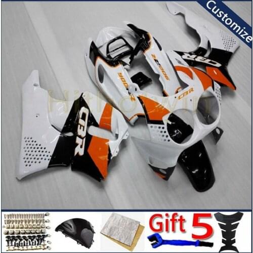 Motorcycle panels Body Kit For CBR900RR 1991 1992 1993 CBR893RR 91 92 93 CBR 900 RR ABS plastic motor Fairing kit orange white