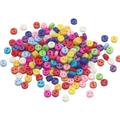 6-20mm Random Color Round Resin Sewing Buttons For Clothes Flatback Scrapbooking Crafts Knopf Bouton Decor Diy Accessories