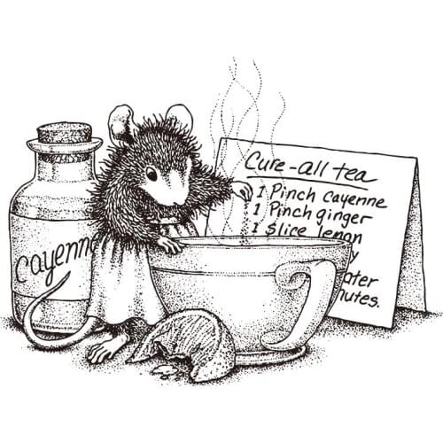 Mouse Transparent Clear Silicone Stamp/Seal for DIY scrapbooking/photo album Decorative clear stamp ST0222