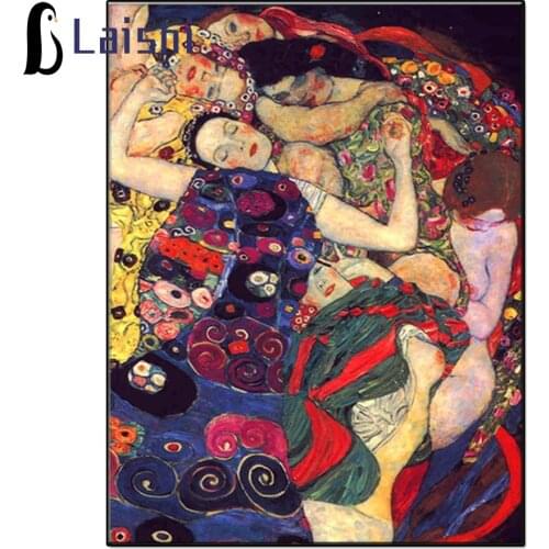 Kremt Gustav Abstract character art diamond embroidery Modern decor mosaic diamond painting full square/round drill,New gift