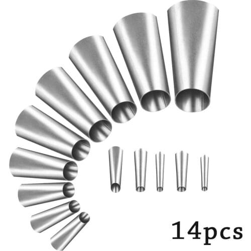 14PCS Stainless Steel Caulking Nozzle Applicator Kit Sealant Finishing Tools Set For Kitchen Sink Bathroom Window Caulk Finisher