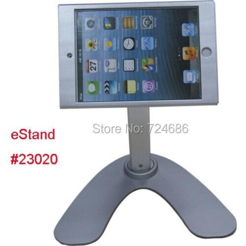 For mini iPad desktop stand with lock table security display POS kiosk holder for shop hotel retail sotre 360 rotation