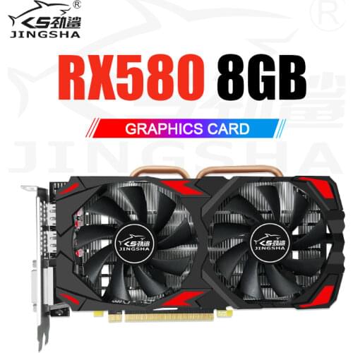 New Original Radeon RX 580 8GB Video Card RX580 graphics cards Mining non Gtx 960 1050 ti Rtx 2060 placa graphics