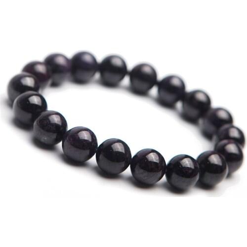 Genuine Natural Purpel Sugilite Gems Stone Crystal Beads Women Charm Bracelet AAAA 11.5mm