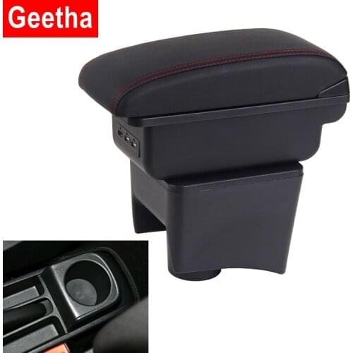 For Volkswagen POLO Armrest New For VW POLO Mk5 6R Vento Car Armrest Center Storage Box Car Styling Decoration Accessories USB