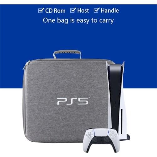 Luxury Handbag For PS5 Console Accessries Protective Bag Adjustable Handle Bag For Playstation PS5 Travel Carrying Bag Case