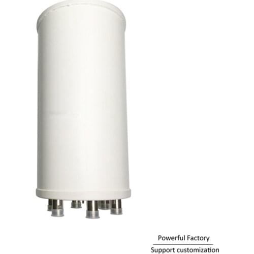 Outdoor High Gian 8dBi Cylinder Aerial Daul band 2.4ghz 5.8ghz Six Connector Mimo Smart Antenna 1pcs