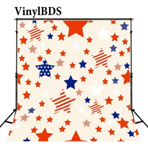 VinylBDS Photography Background National Flag Day Backdrops White Children Backdrop American Flag Backdrop for Photocall Newborn