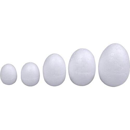 3-7cm 10pcs/set Foam Egg Ball Modelling Polystyrene Styrofoam For DIY Christmas Day Or Easter Day Decoration DIY Craft