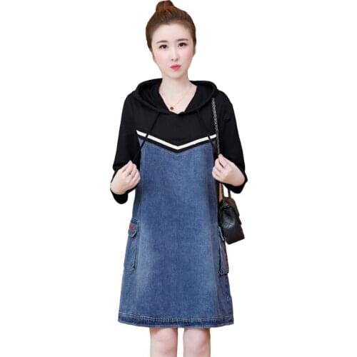 Yipn. igacoyou Fashion Denim Dresses