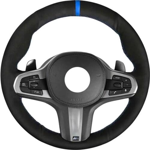 Auto Alcantara Material Suede Car Steering Wheel Cover for BMW M Sport G30 G31 G32 G20 G21 X3 G01 X4 G02 X5 G05 G14 G15 G16