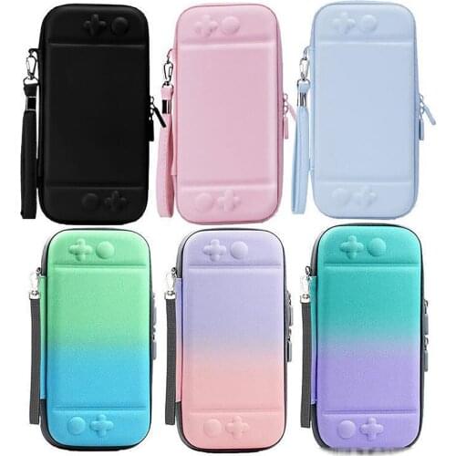 Gradient Color Storage Bag Carrying Case Cover Box Protective Case for N-switch Controller Accessories