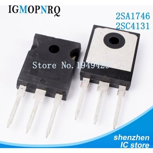 10pcs/lot A1746 C4131 2SA1746 2SC4131 pair tube TO-3P tube new Immediate delivery