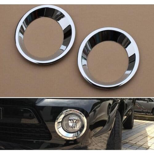 2x Auto Car Head Front Fog Light Fog Lamp Trim Cover Ring Set Styling Sticker fit For Hyundai Tucson 2013 2014