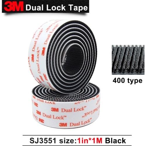 3M SJ3551 Type 400 Dual Lock Fastener Self Adhesive Tape ,1" x 1m (25.4mm x 1m)