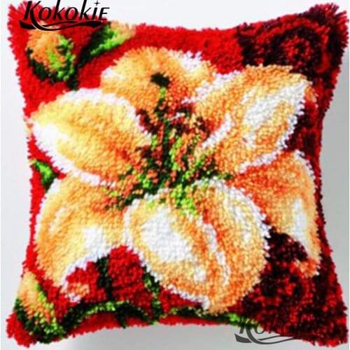 3d carpet Latch hook rug making kit Patchwork Pillowcase Embroider needlework set Crocheting Kit Rug Yarn pillow kits