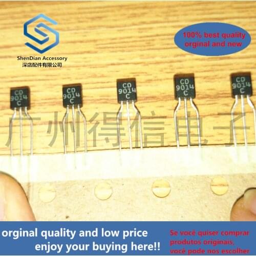 50pcs 100% orginal new CD9014C 9014 CDIL Triode white tape TO-92 real photo