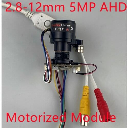 AHD Analog Camera Super HD 5MP Motor 4X 2.8-12mm Zoom & Auto Focal AF Lens SONY CMOS UTC Coaxial OSD Control Module Boar