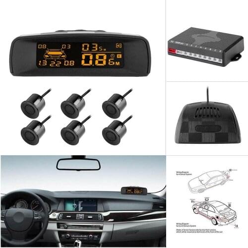 Auto Car Parking Sensor Full Digital Distance Display Reversing Radar LCD Car Parking Radar Monitor Detector System Display
