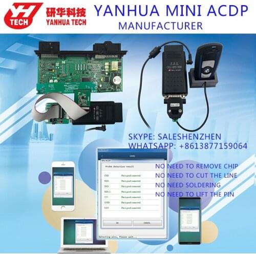Free Shipping! Original Yanhua Mini ACDP Add key All-key-lost for BMW CAS1/2/3/3+/4/4+ CAS Package key program mileage reset ISN
