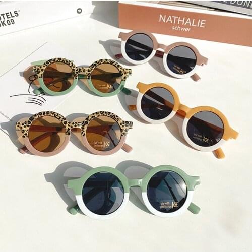 2021 Children Cute Cartoon Polarized Sunglasses Kids Round Glasses Baby Fashion Colors Sunglasses Boys Girls Eyewear UV400