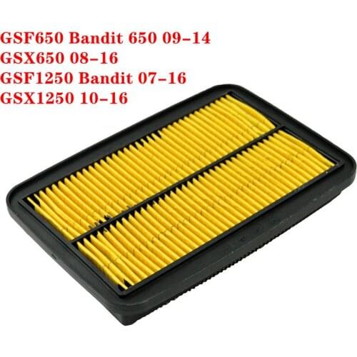 Motorcycle Air Intake Filter Cleaner Element For Suzuki GSF650 Bandit 650 09-14 GSX650 08-16 GSF1250 Bandit 07-16 GSX1250 10-16