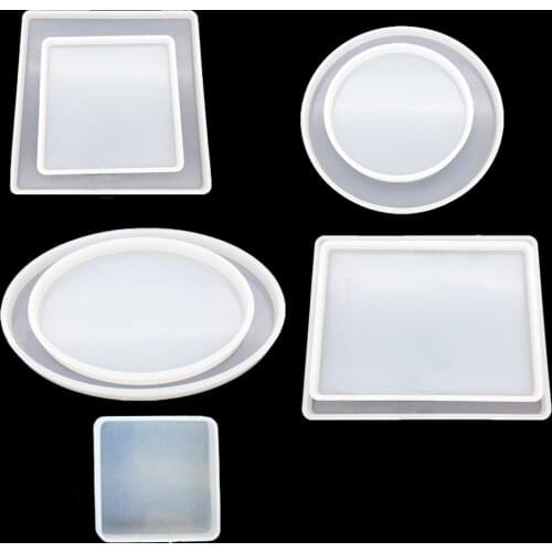 Geometry Square Round Oval rectangle Scrapbooking Silicone Mold for jewelry Resin Silicone Mould handmade DIY epoxy resin molds