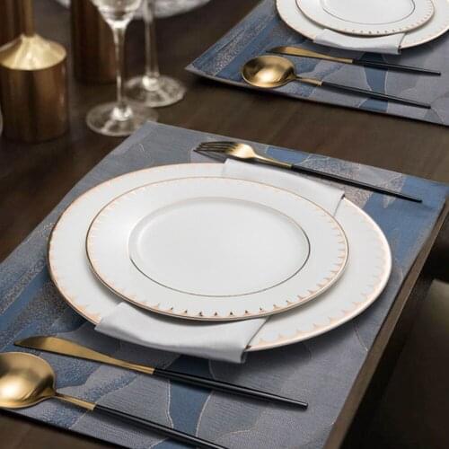 Hot Sale Modern Luxury Hotel Model Room Dining Table Napkin Pad Double-layer Non-Slip Insulation Cloth Placemat