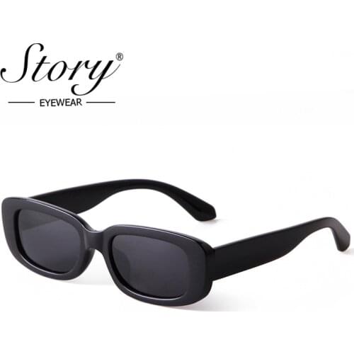 STORY 2021 Classic Retro Rectangle Polarized Sunglasses Men Women 90s Trendy Vintage Small Square Frame Sun Glasses UV400 Z77086
